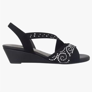 BRAND NEW IMPO WEDGE OPEN-TOE SLIP-ON SANDAL